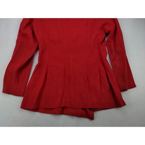 Vintage Womens Diamond's Run by Wayne Diamond 6 Button Dress Jacket Size 7-8 Red - Picture 6 of 11